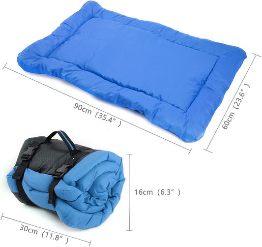 Adventure-Ready Roll-Up Dog Bed – Waterproof Travel Mat for Camping, Hiking, and Home Comfort