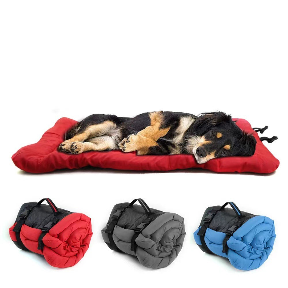Adventure-Ready Roll-Up Dog Bed – Waterproof Travel Mat for Camping, Hiking, and Home Comfort