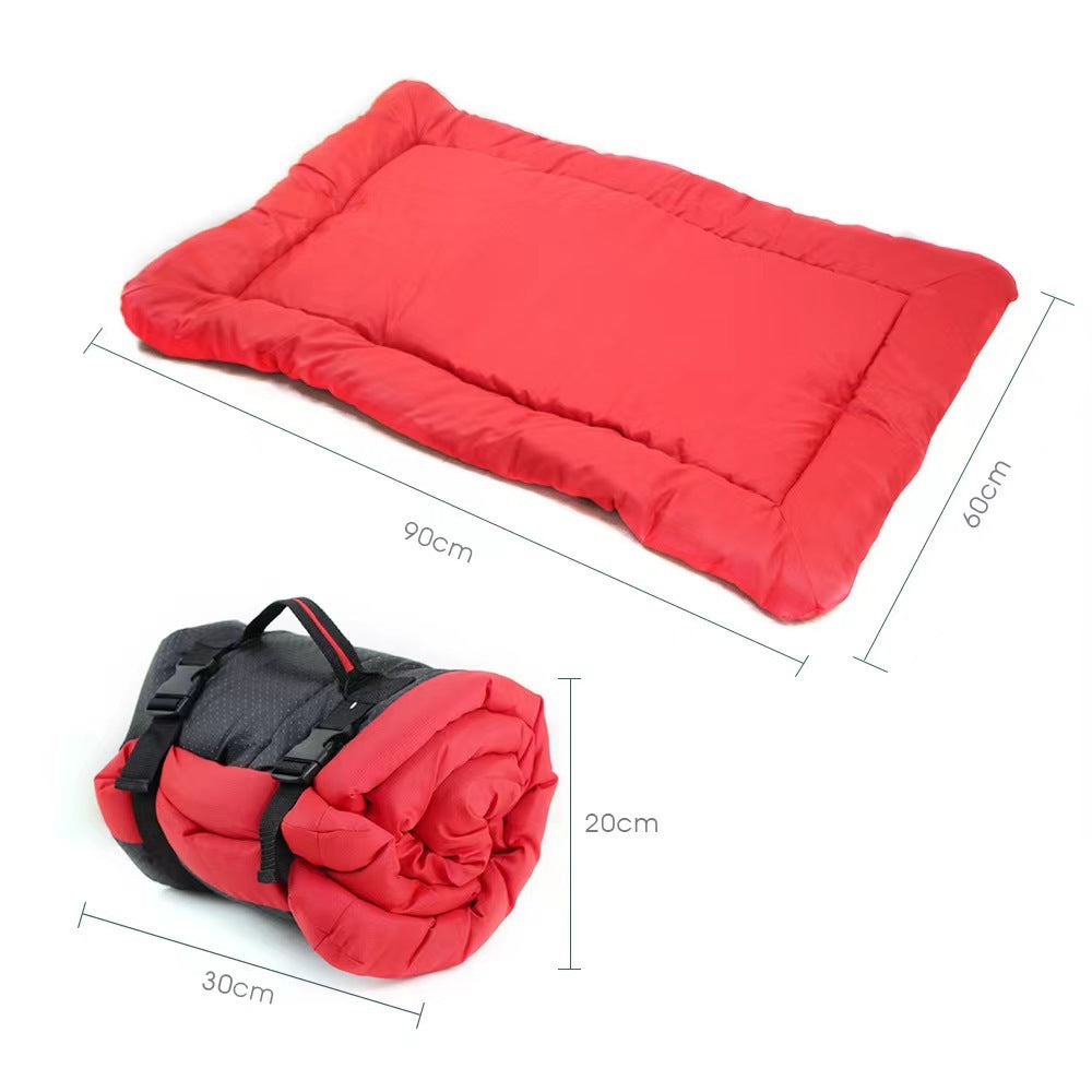 Adventure-Ready Roll-Up Dog Bed – Waterproof Travel Mat for Camping, Hiking, and Home Comfort